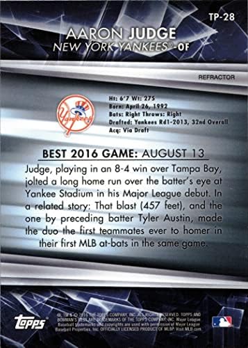 Најдобри врвни перспективи на Bowman на Bowman TP-28 Арон Судија Бејзбол картичка