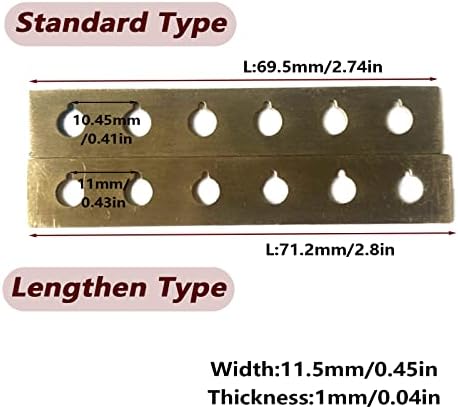 Cheerrock Acoustic Guitar Bridge Pins Slot Aluminum легура за поправка на легури, Акустична гитара мост за поправка на плочата за