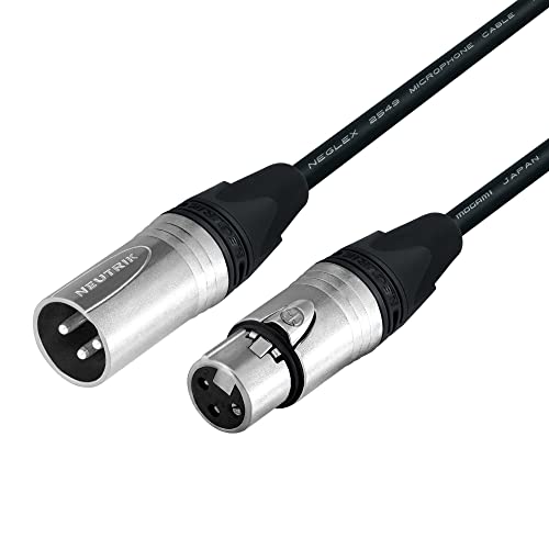 Најдобри кабли во светот 2 единици - 35 стапала - Балансиран микрофон кабел, изработен со употреба на жица Mogami 2549 и Neutrik NC3MXX &