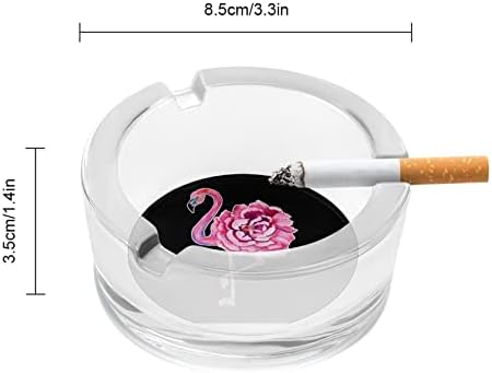 Симпатична фламинго розова розова чаша пушење пепелник цигари цигари тркалезни држачи за фиока за пепел за затворено на отворено