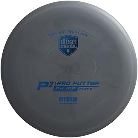 Discmania P2 Disc Putter Putter - Putter Putter Putter Putter - Flex 2 P2 Disc Putter со стабилен диск лет, вежба за вежбање пакет