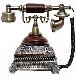 Ретро Старомоден Телефон Европски Антички Телефонски Ротирачки Телефони За Бирање Ретро Фиксен Телефон За Биро, Телефон Со Кабел