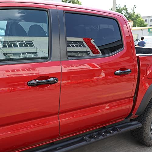 LLKUANG автомобил Надворешна врата рачка за декорација на капакот на насловната облога за Toyota Tacoma 2015-2022 ABS ABS врата