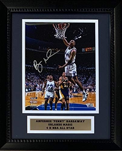 Anfernee Penny Hardaway автограмираше Орландо потпиша 8х10 кошаркарска врамена фото фанатици автентична COA