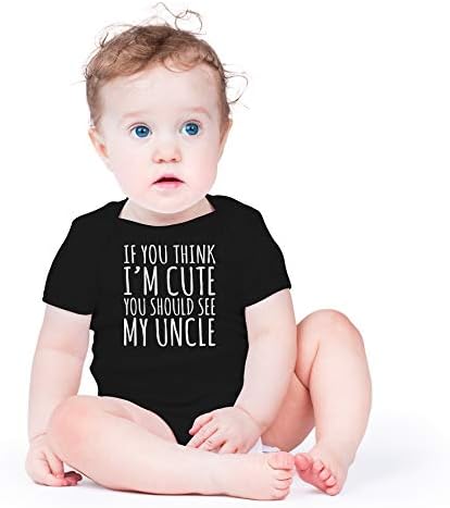О Мода Ако Мислите Дека Сум Симпатична, Треба Да Го Видите Мојот Вујко-Чичковци Како Пие Другар-Слатко Едноделно Боди За Бебиња