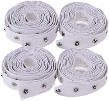 4 јарди бела шиење лента лента за метални метални копчиња за прицврстувач за прицврстувач за прицврстување за прицврстувач за прицврстување