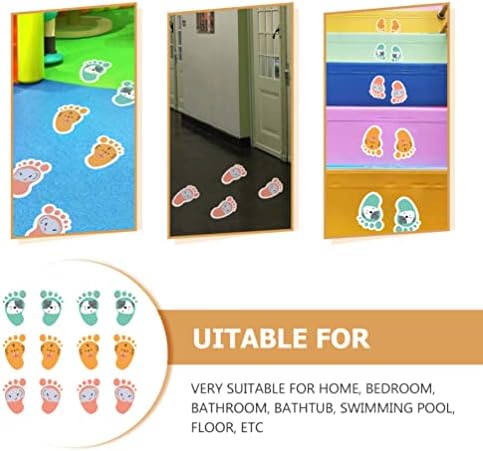 Налепници за подови во училницата налепници за стапала за бебиња подни декории: 12 парчиња градинка за стапала за координација