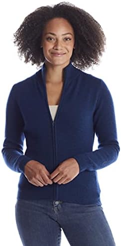 Невидливиот светски женски кашмир џемпер се потсмева со кардиган