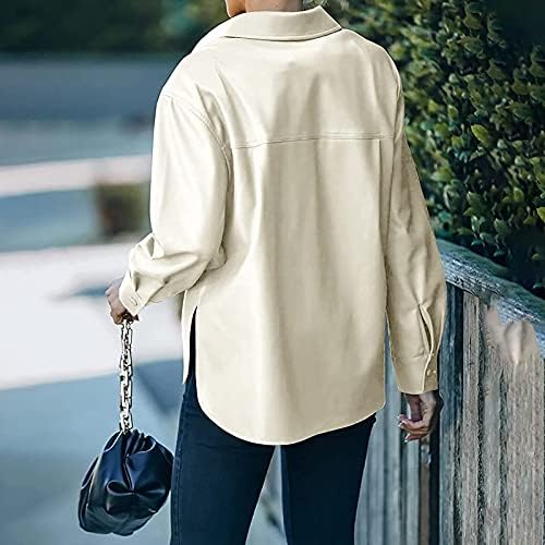 Бизнис едноставна јакна со долг ракав тинејџерски девојки отворено есен, вклопено цврсто лаптопско јакна копче faux крзно ветернофон