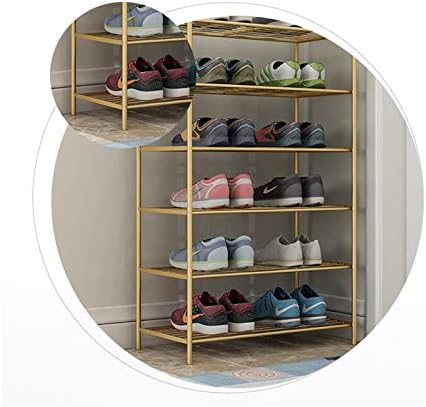ZXB-продавница за домаќинство 5 нивоа за складирање на метали со голем капацитет за метални решетки за чевли за чевли, држете