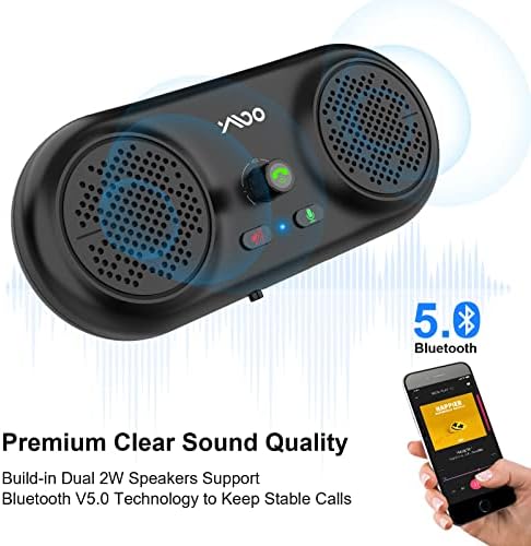 1mii MK02 Bluetooth Автомобил Звучник Со Клип За Визир, Безжичен Bluetooth 5.0 Комплет За Автомобили За Зборување Без Раце, Автоматско
