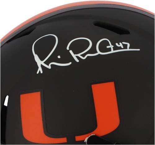 Мајкл Ирвин Мајами Урагани Автограм Ридел Затемнување Брзина Реплика Шлем-Автограм Колеџ Шлемови