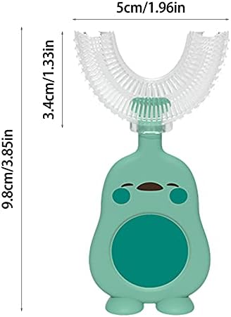 Данбри за деца У- Четка за заби Моделирање во форма на форма за моделирање темелно за 360 ° Четка за четки за заби чистење 2 Белење