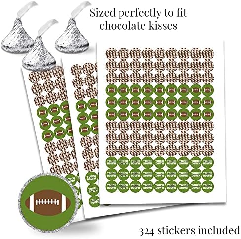 Комплет за налепници на налепници за роденденска забава на фудбал - 429 парчиња !!! Вклучува 60 2 налепници за кругови за фаворити