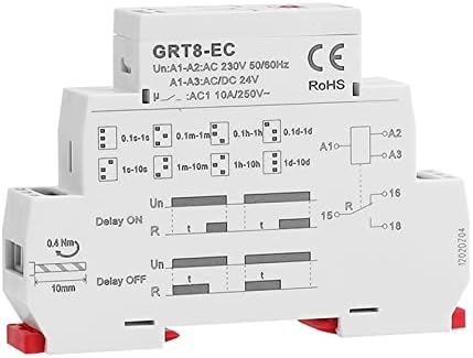 DEMBIT GRT8-EC 10a Двојна Функција Тајмер Реле На Одложување Или Исклучување Одложување РЕЛЕ AC220V/DC24V AC380V Време Реле CB