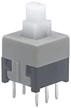 GoOffy Zaahh Micro Switch 100 парчиња/лот 8,5 * 8,5 mm DIP 6 PIN 12V 0,5A PUSH Switch Direction Plug-in Micro Micro Interrustor Switch
