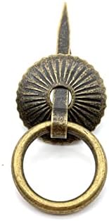 Santousi 20pcs Ironелезен прстен за влечење Декоративни прстени влече рачки за влечење на фиоки за кабинет 30мм