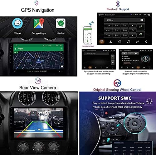 9-Инчен Авторадио Стерео-Навигатор Главна Единица За М. азда CX7 2008-2015, FM/RDS/GPS/Bluetooth/Огледало Врска/Камера за рикверц/Контрола