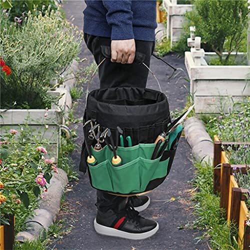 FZZDP 5 галон корпа алатка Организатор за складирање торба 42 џебови градинарски рачни алатки комплети тота торбичка Оксфордска ткаенина