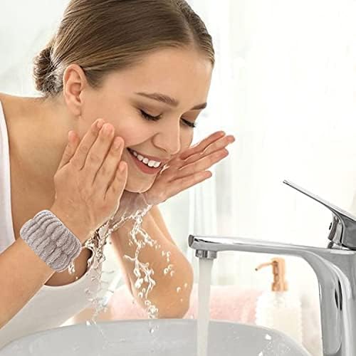 8 парчиња бањата за мијалник за миење на зглобот, микрофибер, миење на рачни ленти за пешкири за миење на рачни зглобови за зглобот на