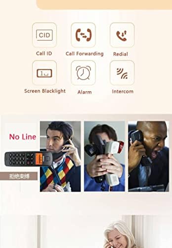 Телефонска слушалка без безжичен телефон безжичен телефон со внатрешно домовување со лична карта за повик за дома