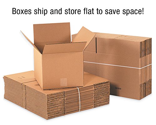 Кутија САД 21x14x14 брановидни кутии, средни, 21L x 14W x 14H, пакет од 20 | Испорака, пакување, движење, кутија за складирање