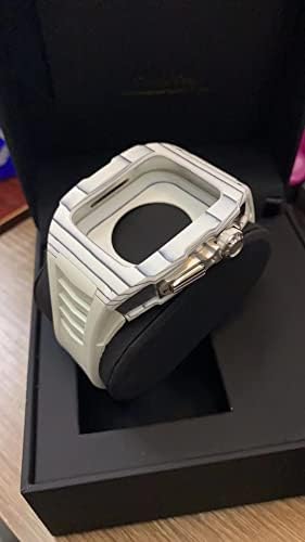 Комплет за модификација на часовници за јаглеродни влакна за јаглеродни влакна за Apple Watch 7 45mm Carbonfiber Case, за 6 SE 5 4