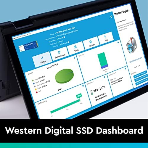 Западен Дигитален 1TB WD Blue SA510 SATA Внатрешен Погон НА Цврста Состојба SSD-SATA III 6 Gb/s, M. 2 2280, До 560 MB/s-WDS100T3B0B