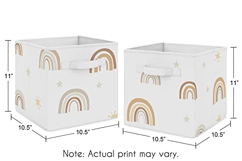 Слатка Jојо дизајнира неутрален бохо виножито преклопен ткаенина за складирање коцка кутии за отпадоци Организатор играчки деца