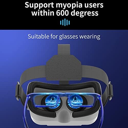 Глава Монтирани 3D HD VR Очила 360 ° Виртуелна Реалност Игра Видео Дигитални Очила За Паметни Телефони, VR ВИРТУЕЛНИ Очила 3d Филмска Игра Извонредно