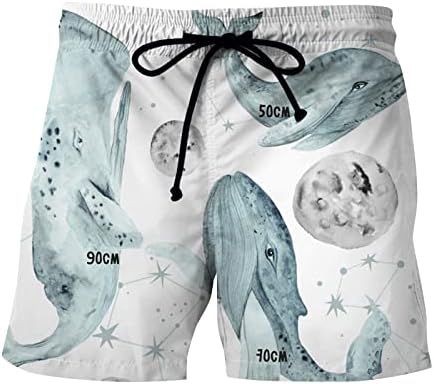 Шорцеви за пливање за мажи, печатени шорцеви за мажи нови хавајски плажа мода за дишење на панталони
