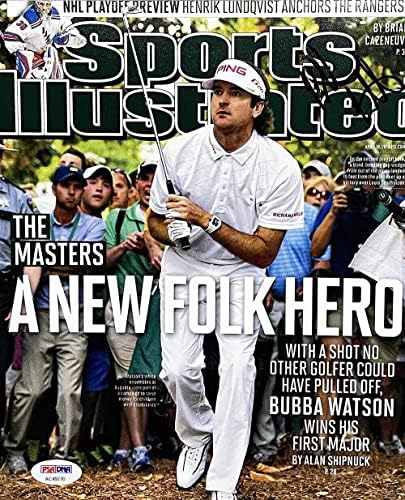 Bubba Watson потпиша 8x10 Golf Photo PSA/DNA - Автограмирани фотографии за голф