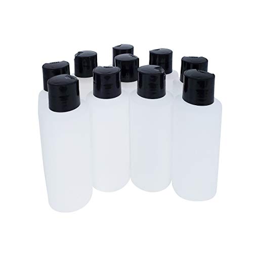 Kelkaa 4oz hdpe трајни пластични шишиња со исцедување со врвен капа на црниот притисок природно чист сад за какви било течни производи, повеќенаменски шишиња со празно по