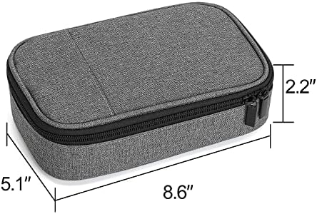 Curmio Insulin Cooler Travel Case, торба за дијабетични материјали за мерач на гликоза, лекови, пенкала за инсулин и други материјали за нега на дијабетес