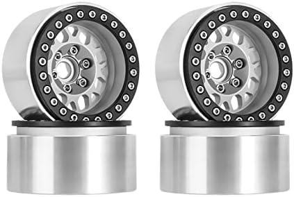 Injora 1,9 Beadlock Wheel Deep Dish Deeal DeafeT Offset 10.4 mm тркало за тркала за TRX4 SCX10 VS4-10 Gen8 1/10 RC Crawler Car, 4 парчиња