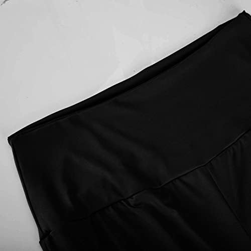 Feanенски женски стрии палацо салони панталони обични удобни високи половини пантацо панталони широка нога пријатна мека атлетска џемпери