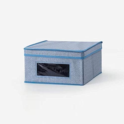 Кутија за складирање на плакари за ткаенини ZyHMW со капак - Голема кутија за складирање ја засилува гардеробата - совршена кутија за складирање