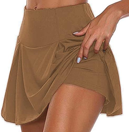 Мини здолништа со мини здолништа за жени кои влечат еластични џебови на половината, обични панталони за плажа