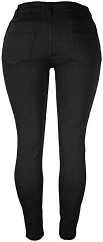Jeanан панталони жени женски фармерки плус модни обични пантолони со молив 311 опрема