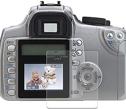 Puccy 3 пакет анти -сино светло заштитен филм на екранот, компатибилен со Canon EOS Digital Rebel XT/EOS 350D TPU чувар （Не заштитени