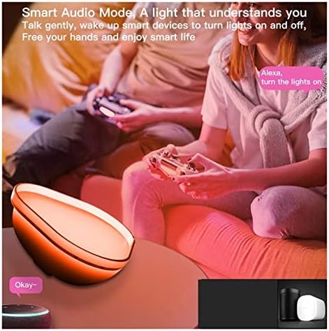 Зуону преносен безжичен Bluetooth звучник атмосфера Атмосфера Светло плеер Bluetooth Sonight Шарен ноќен лесен кревет ламба за маса