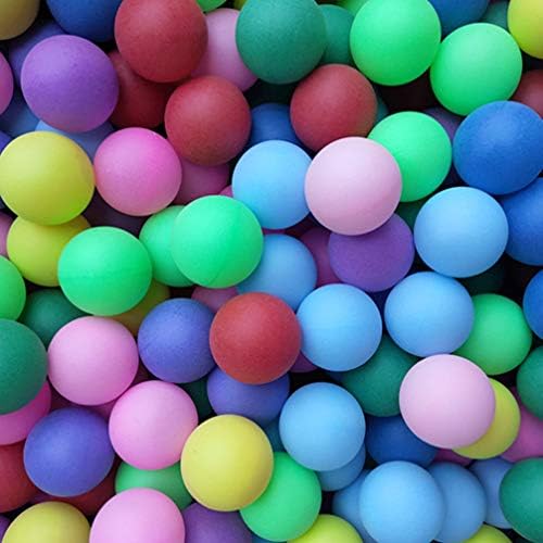 Нубестички томбол билет 100 парчиња топки за лотарија со разновидна боја пластична празна маса тенис топки Понг топки Забавни топки