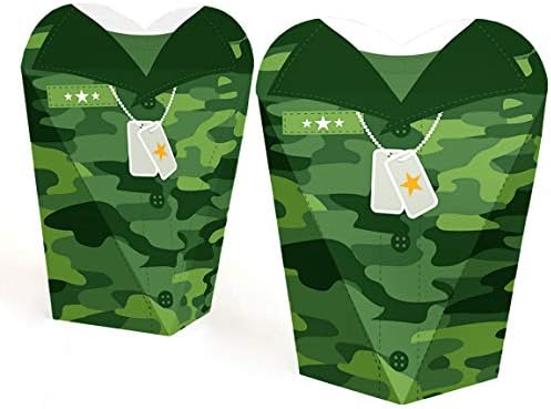 Голема точка на среќа Камо Херој - Армиски воен маскирна забава - Подароци во форма на срце во форма на срце за жени и деца -