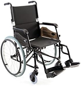Карман здравствена количка со брзо ослободување, тркала, црна, 24 фунти