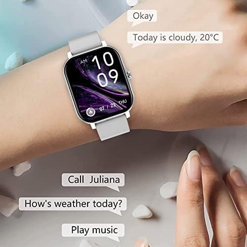 Smart Watch-1.7inch смарт часовник со целосен допир на екранот што може да се јави и текст, далечински фотографирање, Bluetooth Talk