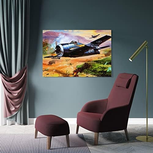 Гроздобер постери Втората светска војна авиони Авион платно печати wallидни уметнички слики платно wallид декор дома декор дневна