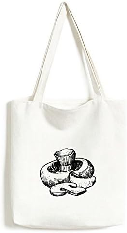 Реална илустрација за илустрација на линијата за менување на платно торба за шопинг саксела случајна чанта