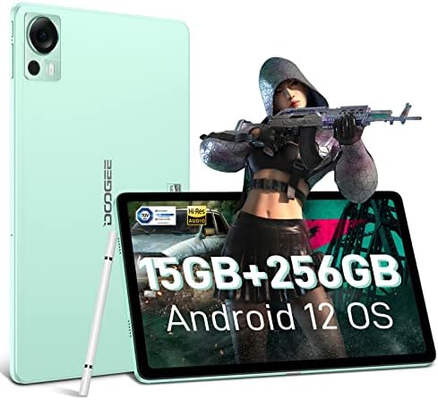 DOOGEE T20 Таблет 2023, 2k 10.4 Инчен Android 12 Таблети, Octa-Core 15GB RAM МЕМОРИЈА 2 256GB ROM, 2.4 G/5G Wi - Fi, 18w PD 8300mAh Батерија,