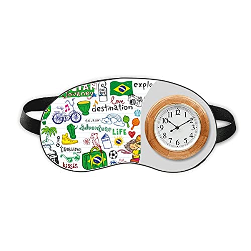 Авантура Живот Бразил Патување Бразил Спиење Око Глава Часовник Патување Сенка Покритие