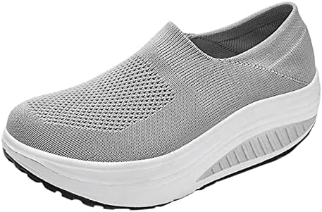 Massionенски модни патики Masbird Casual Disherable Sleecure Outdoor Sneakers Mesh Slip-on чевли клинови модни чевли за одење